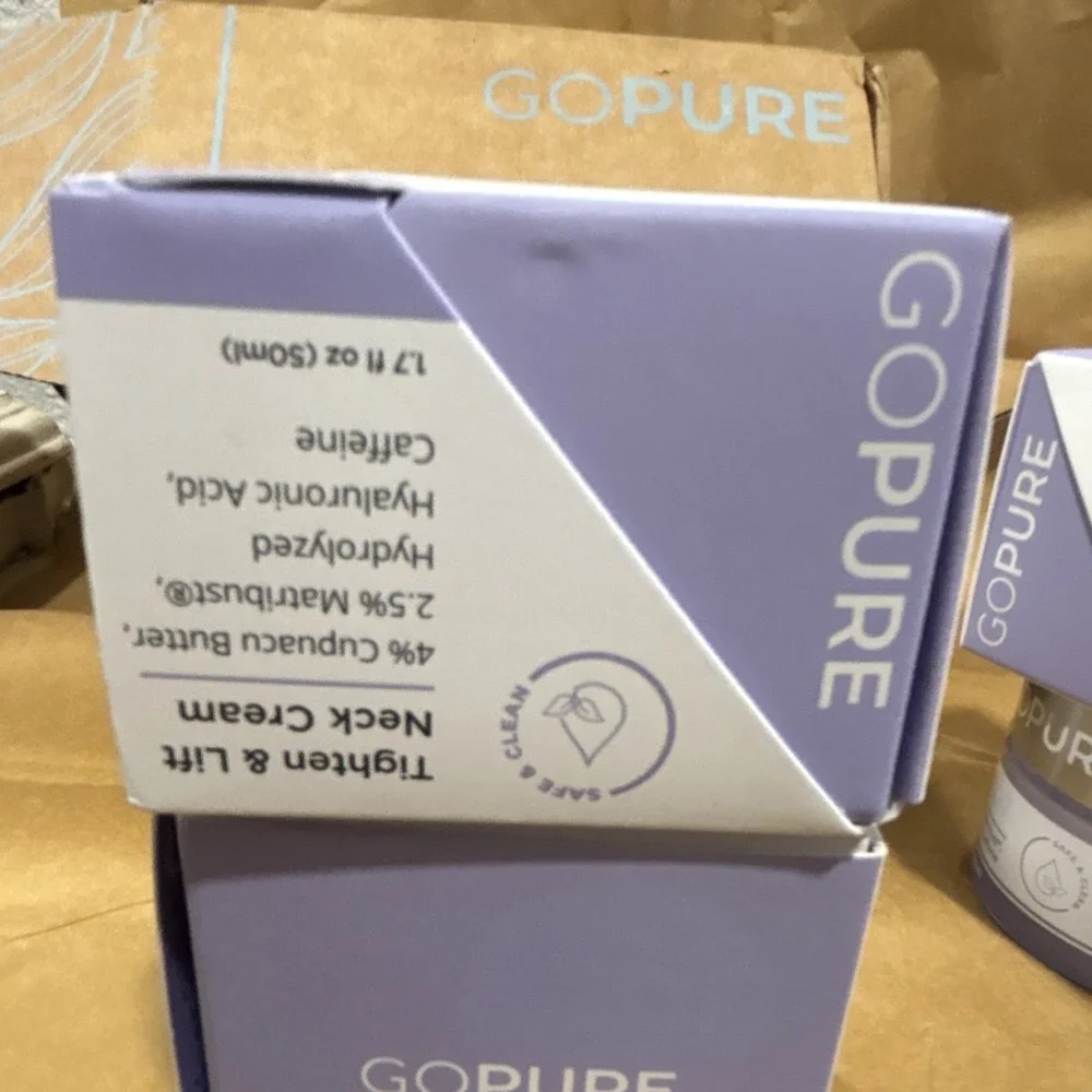 goPure Tighten & Lift Neck Cream Firming Moisturizer 1.7 fl oz Gluten-Free